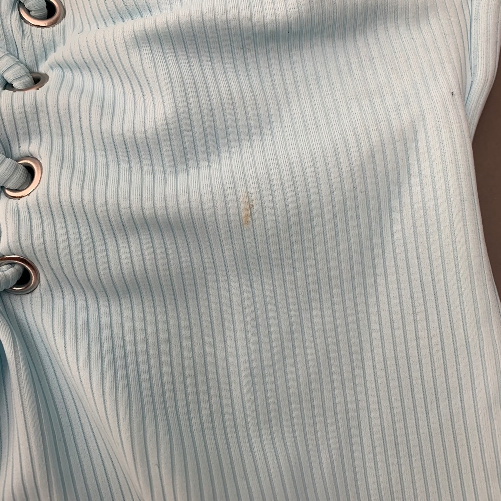 4/$25 California Waves Ribbed Blue One Piece XS - Picture 5 of 6